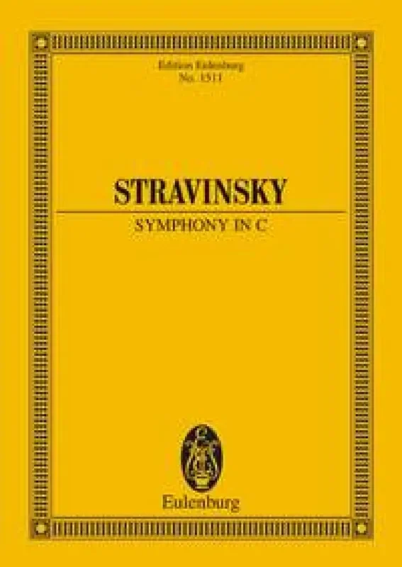 Igor Stravinsky Symphonie C Tp Orchester
