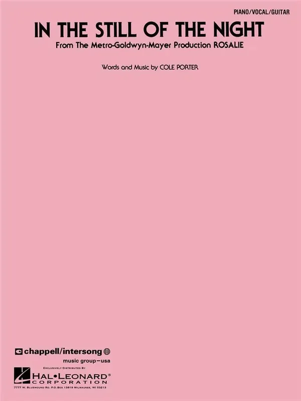 In the Still of the Night Klavier, Gesang, Gitarre (Songbooks)