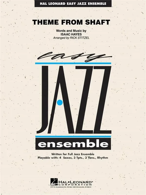 Isaac Hayes Theme from Shaft (Arr. Rick Stitzel) Jazz Ensemble