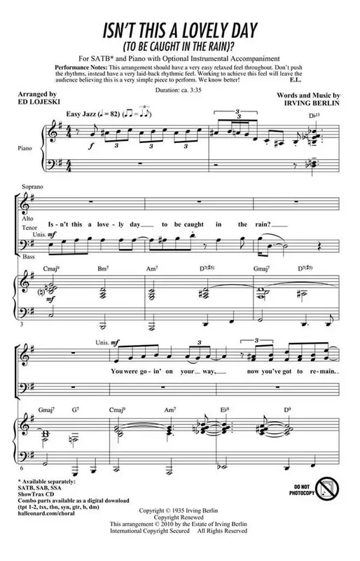 Isn‘t This a Lovely Day