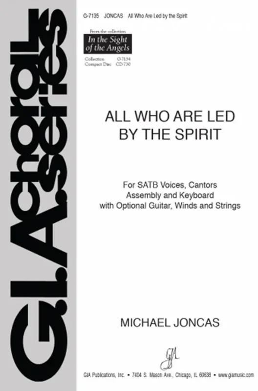 J. Michael Joncas All Who Are Led by the Spirit – Guitar part Gemischter Chor mit Begleitung