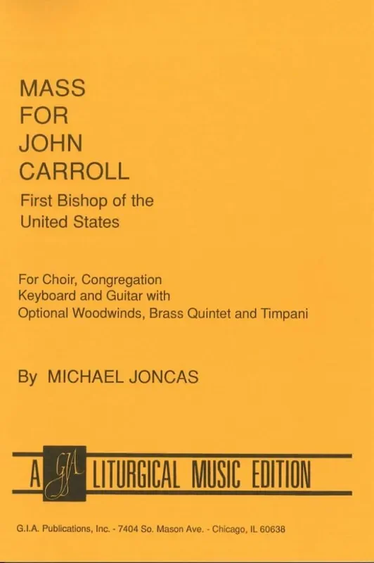 J. Michael Joncas Mass for John Carroll-Pew Edition Gemischter Chor mit Begleitung