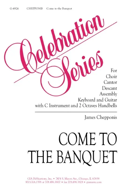 James Chepponis Come to the Banquet – Instrumental Part Gemischter Chor mit Begleitung