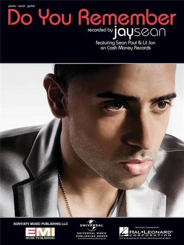 Jay Sean Do You Remember Klavier, Gesang, Gitarre (Songbooks)