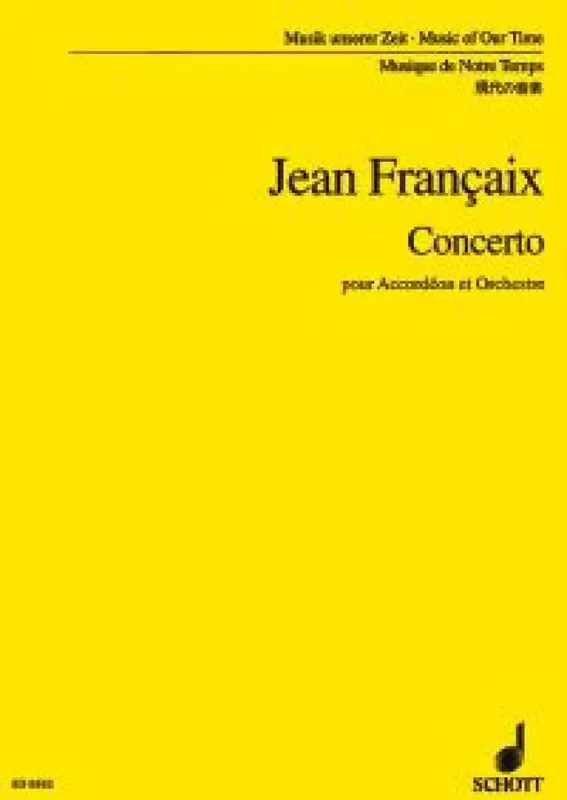 Jean Françaix Concerto Orchester mit Solo
