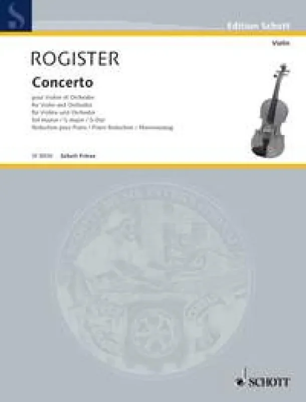 Jean Rogister Violin Concerto in G Orchester mit Solo