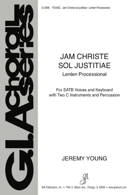 Jeremy Young Jam Christe Sol Justitiae – Instrument Gemischter Chor mit Begleitung