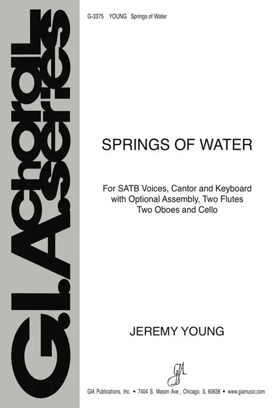 Jeremy Young Springs of Water Gemischter Chor mit Begleitung