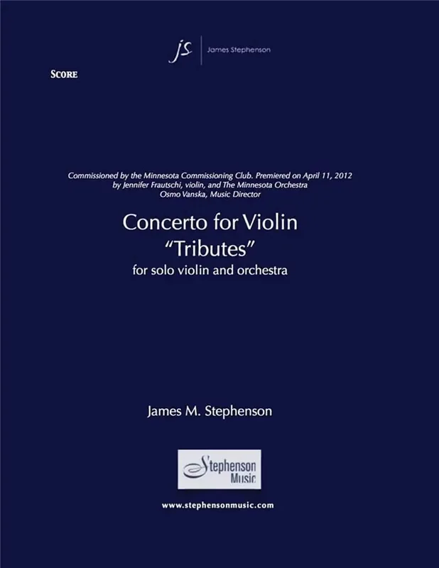 Jim Stephenson Concerto for Violin (Tributes) Orchester mit Solo