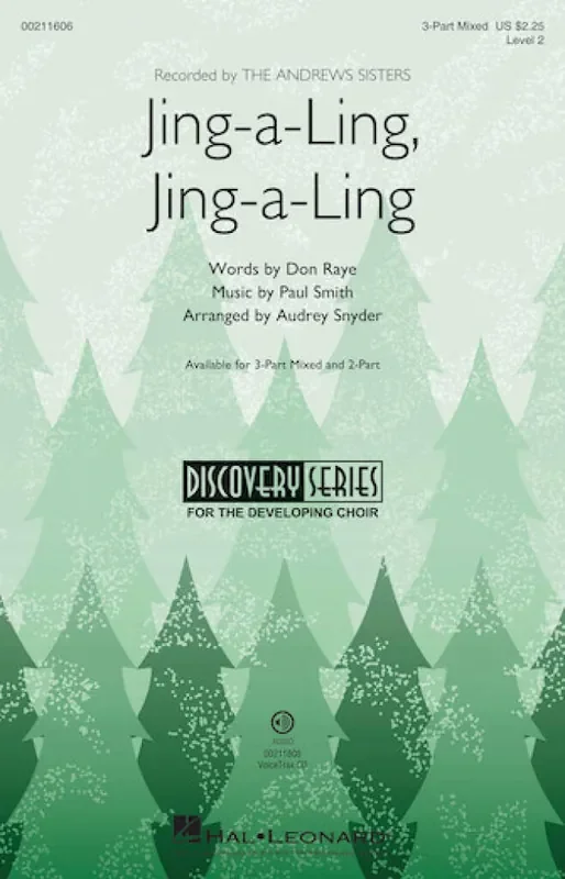 Jing-a-Ling, Jing-a-Ling (Arr. Audrey Snyder) Gemischter Chor mit Begleitung