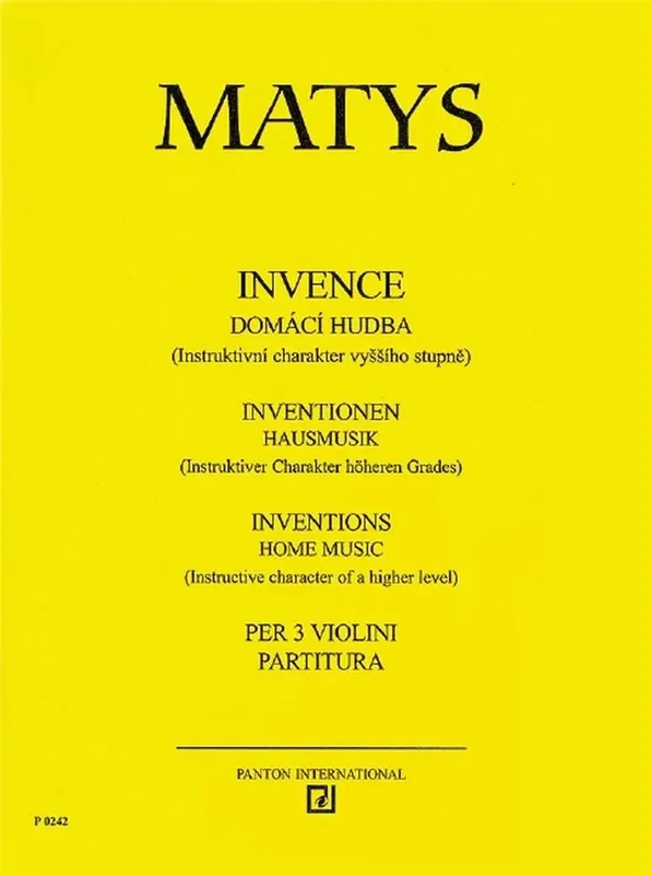 Jirí Matys Inventions Streichtrio