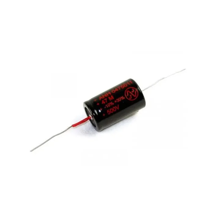 JJ Capacitor 47 uF / 500 V axial