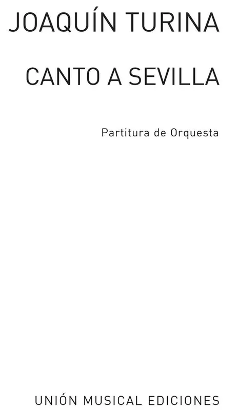Joaquín Turina Canto A Sevilla Orchester