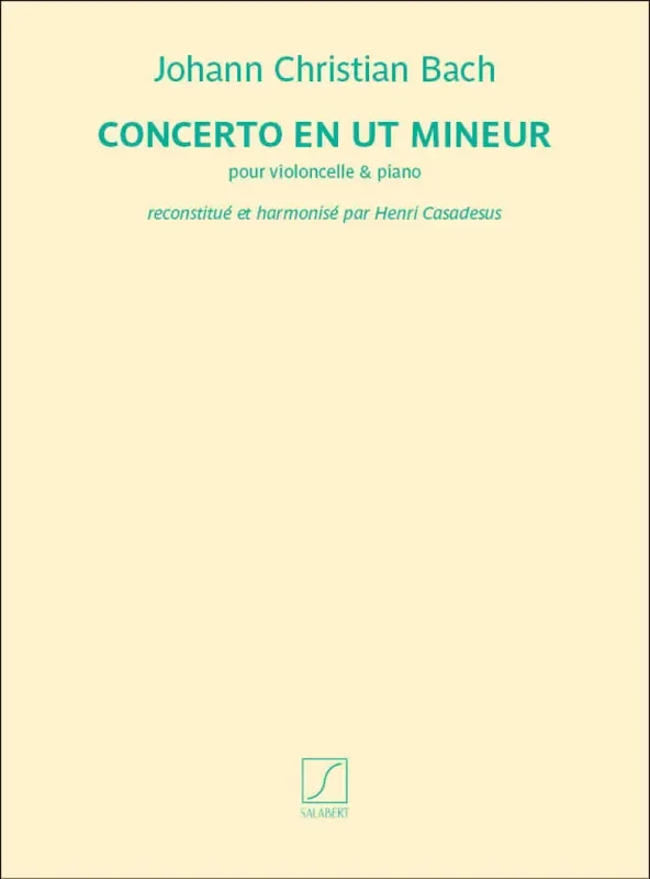 Johann Christian Bach Concerto C-Minor Cello mit Begleitung
