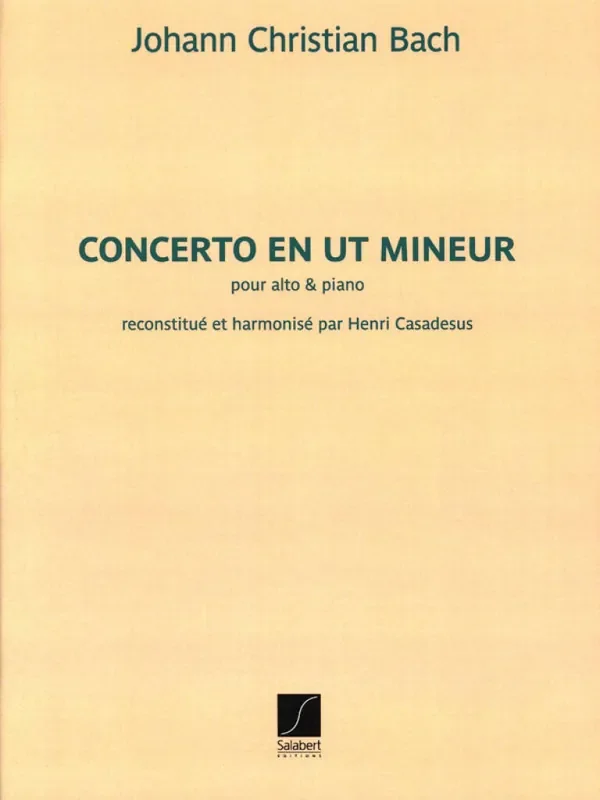 Johann Christian Bach Concerto en ut mineur Viola mit Begleitung