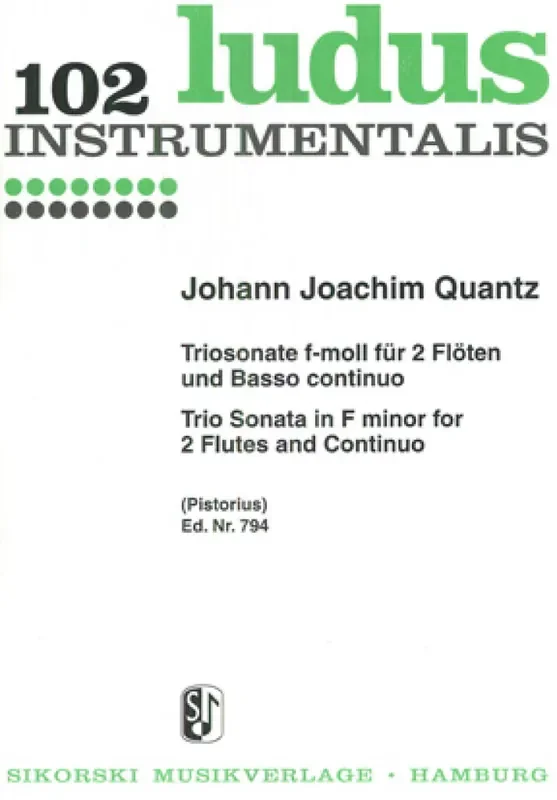 Johann Joachim Quantz Triosonate Flöte Duett