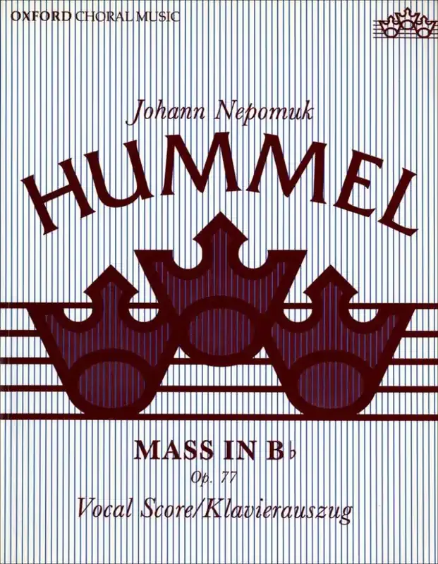Johann Nepomuk Hummel Mass in B flat Gemischter Chor mit Begleitung