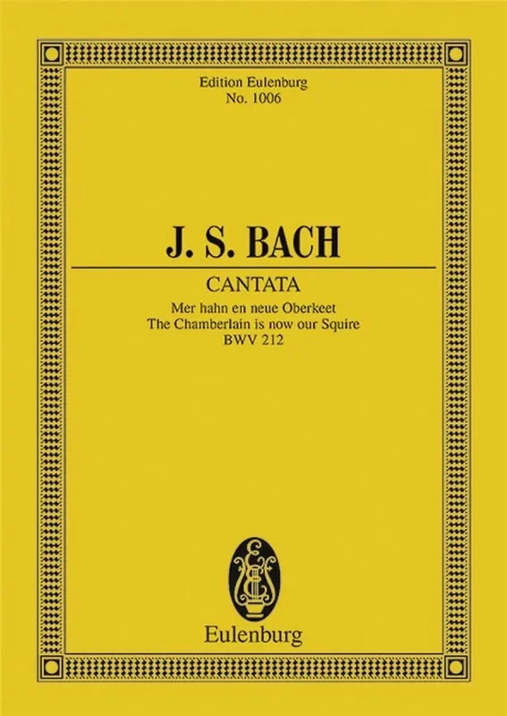 Johann Sebastian Bach Cantata BWV 212 Gemischter Chor mit Ensemble
