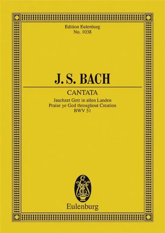 Johann Sebastian Bach Cantata No. 51 Jauchzet Gott BWV 51 Orchester