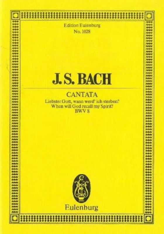 Johann Sebastian Bach Kantate 008 Liebster Gott Wan Gemischter Chor mit Ensemble