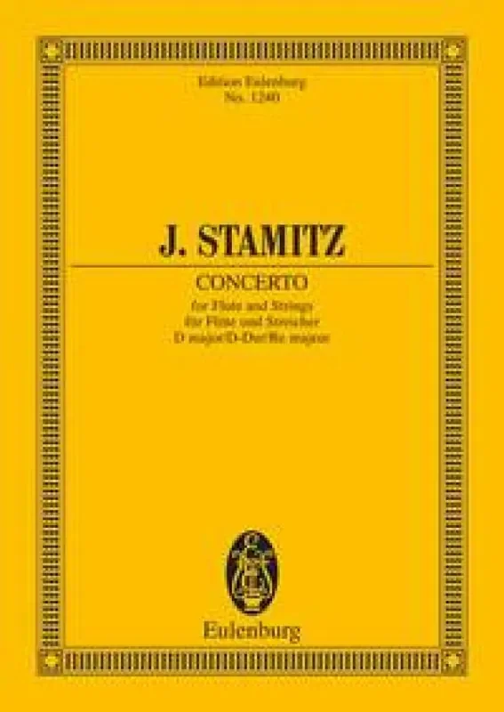 Johann Stamitz Concerto Per Fl Re (Lebermann) Orchester mit Solo