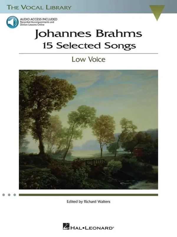 Johannes Brahms 15 Selected Songs Gesang mit Klavier