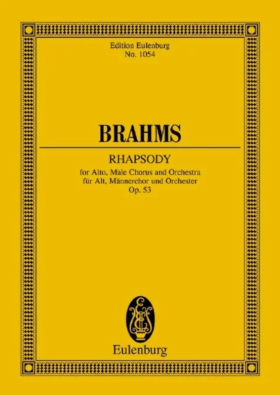 Johannes Brahms Rhapsodie Op. 53 Orchester
