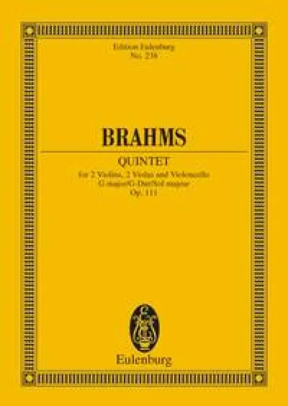 Johannes Brahms String Quintet In G Major Op. 111 Streichensemble