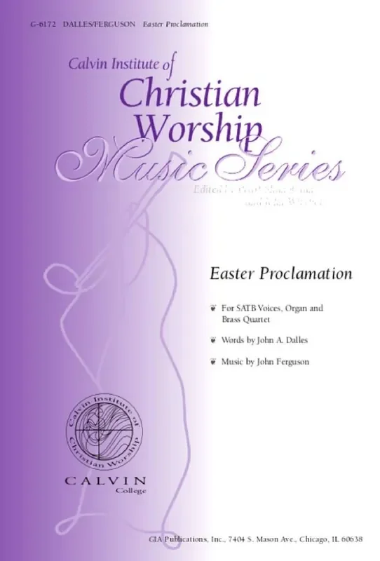 John Ferguson Easter Proclamation – Instrument Gemischter Chor mit Begleitung
