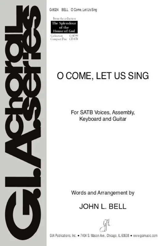 John L. Bell O Come, Let Us Sing – Guitar part Gemischter Chor mit Begleitung