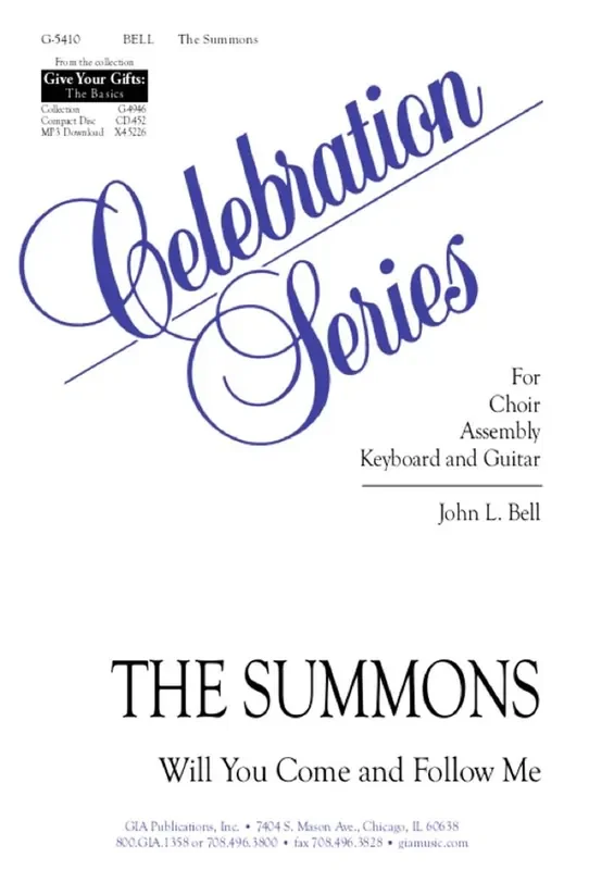 John L. Bell The Summons – Guitar Part Gemischter Chor mit Begleitung