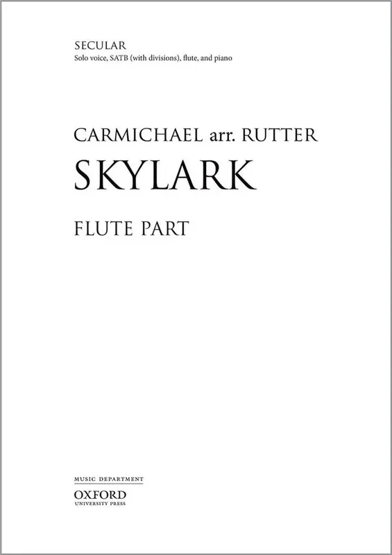 John Rutter Skylark Gemischter Chor mit Klavier/Orgel