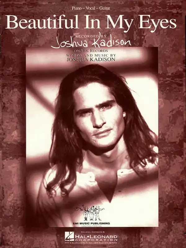 Joshua Kadison Beautiful in My Eyes Klavier, Gesang, Gitarre (Songbooks)