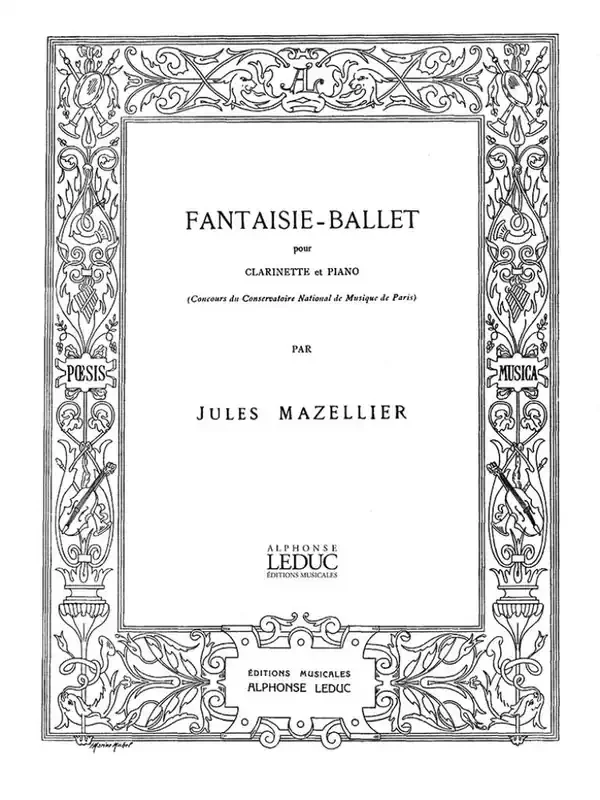 Jules Mazellier Fantaisie-Ballet Klarinette mit Begleitung