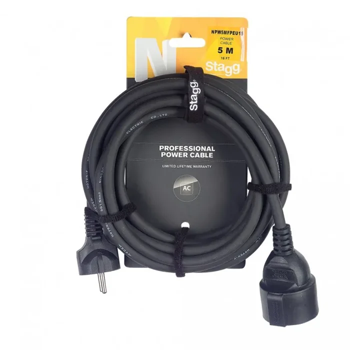 Kabel Netz Schuko-Schuko 16A 5,0m black