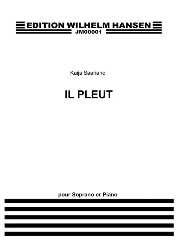 Kaija Saariaho Il Pleut Gesang mit Klavier