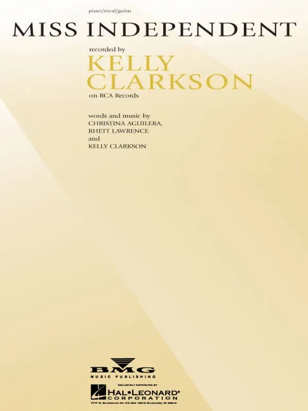 Kelly Clarkson Miss Independent Klavier, Gesang, Gitarre (Songbooks)
