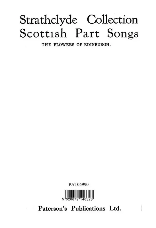 Kenneth Finlay The Flowers Of Edinburgh Gemischter Chor mit Begleitung