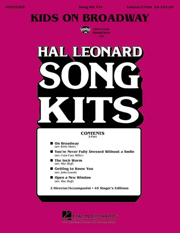 Kids on Broadway (Song Kit 41) (Arr. Cristi Cary Miller) Frauenchor mit Begleitung