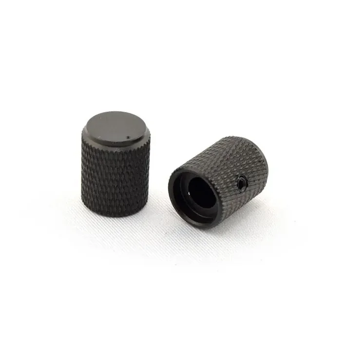Knob Aluminium black, 12 x 15,4 mm