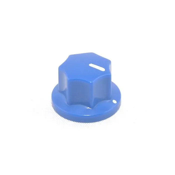 Knob Classic Black Fluted, blue