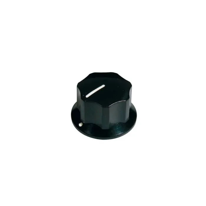 Knob, Jazz bass, black, large, with set screw