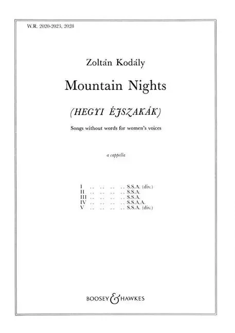 Kodály, Zoltán Mountain Nights No. 2020