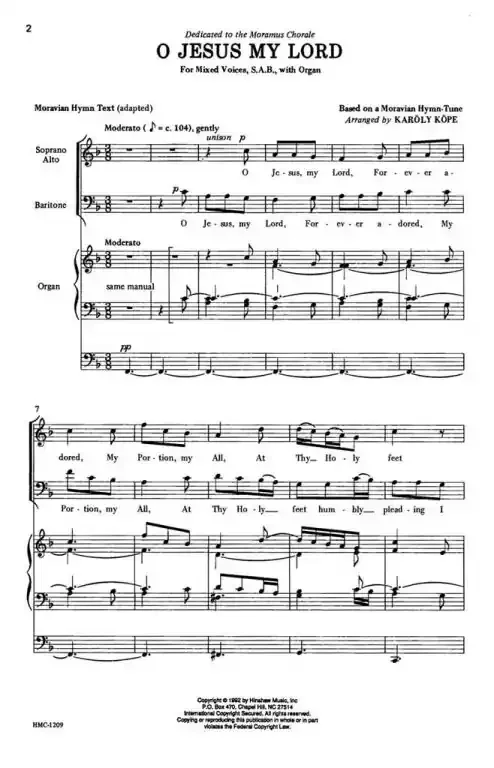 Kope, Karl O Jesus My Lord