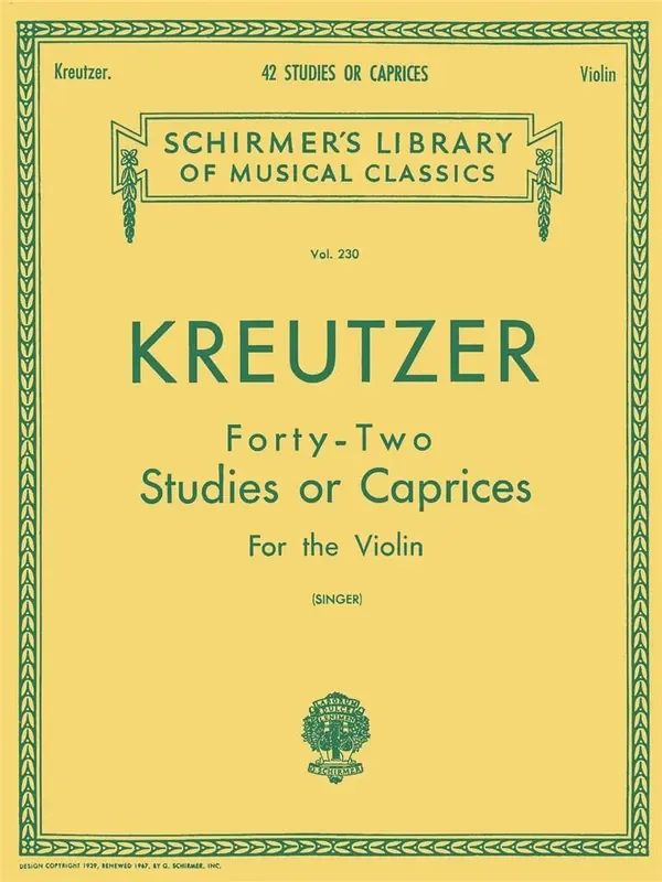 Kreutzer – 42 Studies or Caprices
