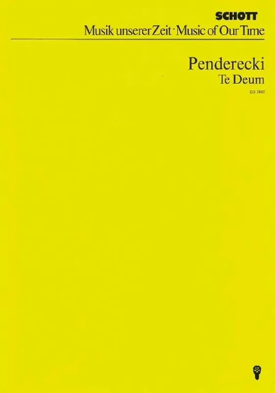Krzysztof Penderecki Te Deum Gemischter Chor mit Ensemble