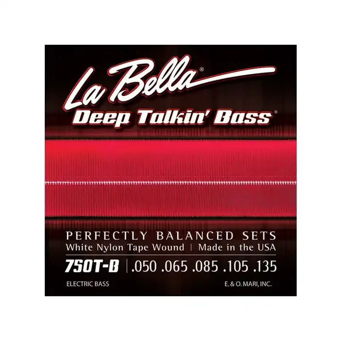 La Bella Bass 750TB White Nylon 050/135