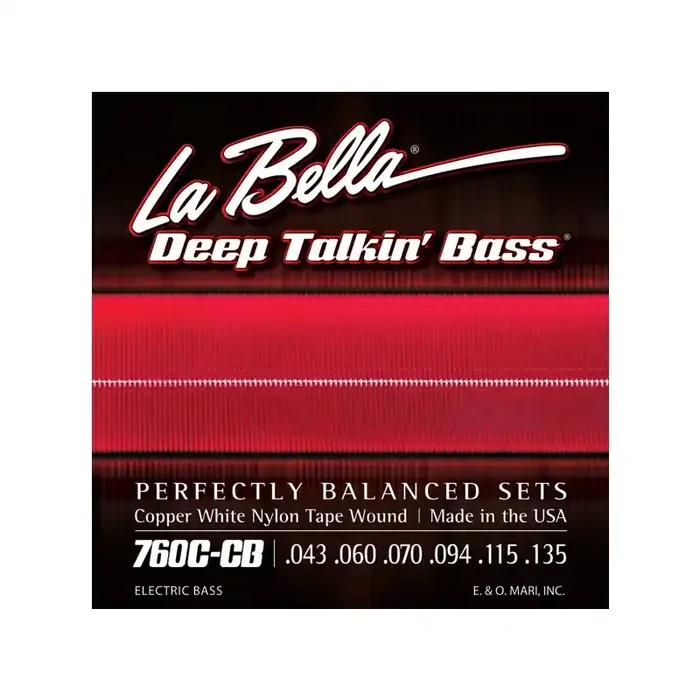 La Bella Bass 760CCB White Nylon 043/135
