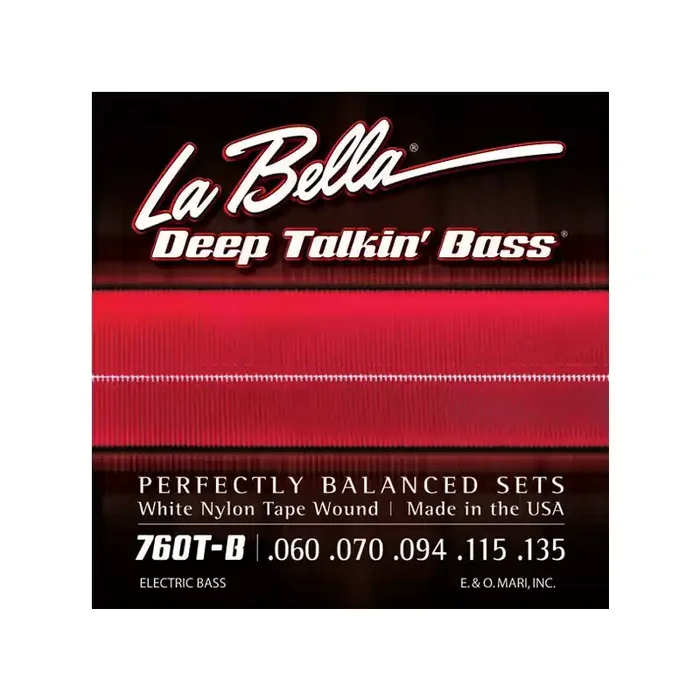 La Bella Bass 760TB White Nylon 060/135