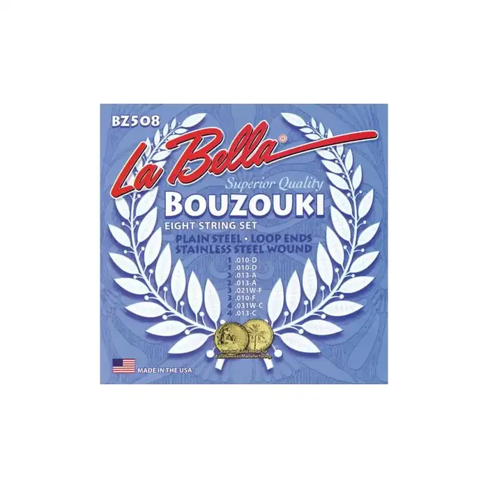 La Bella Bouzouki Stainl.Steel Loop End 010/013